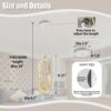 1-Light Silver Chandelier - Image 3