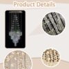 Modern Long Staircase Crystal Chandeliers - Image 6