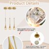 Single Head Gold Bubble Crystal Chandeliers - Image 4